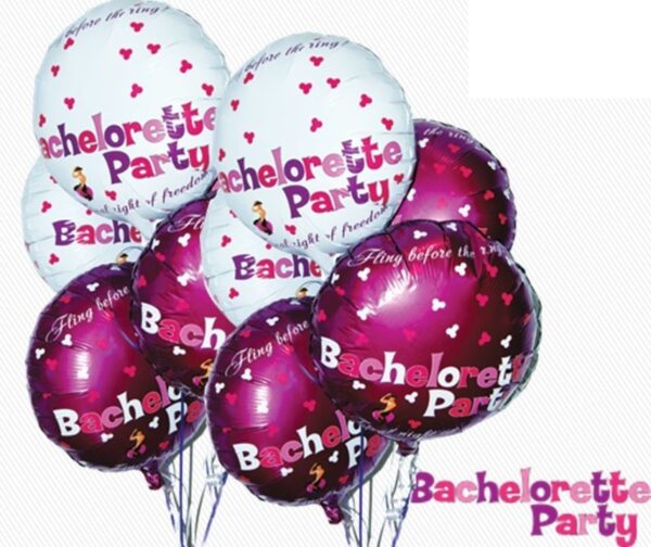 GLOBOS MYLAR BACHELORETTE PARTY.