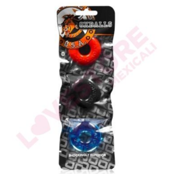 Ringer 3 Pack Cockring Multi.