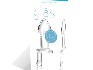 Glass 5 Inches Juicer Clear Glass Butt Plug