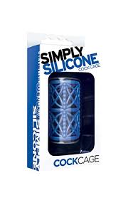 Silicone Cock Cage Midnight Blue