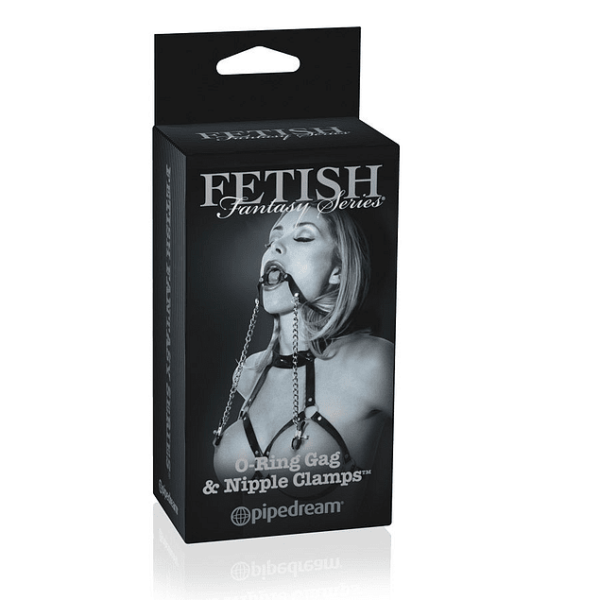 Fetish Fantasy Series Limited Edition  O-Ring Gag & Nipple Clamps