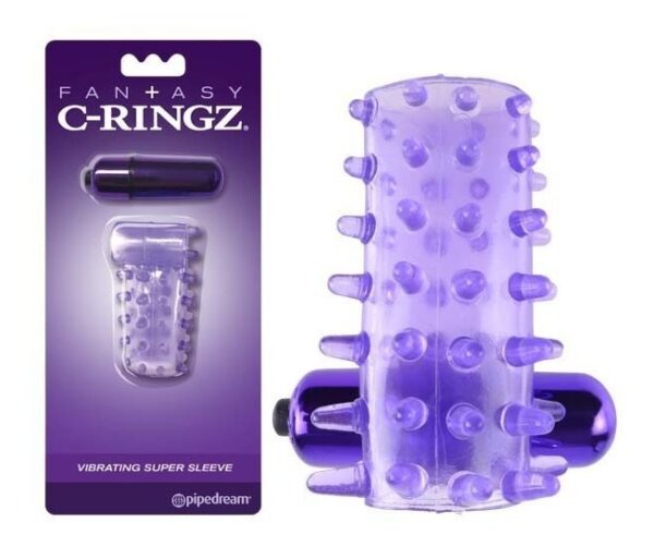 Fantasy C-Ringz Vibrating Cock Sleeve Purple