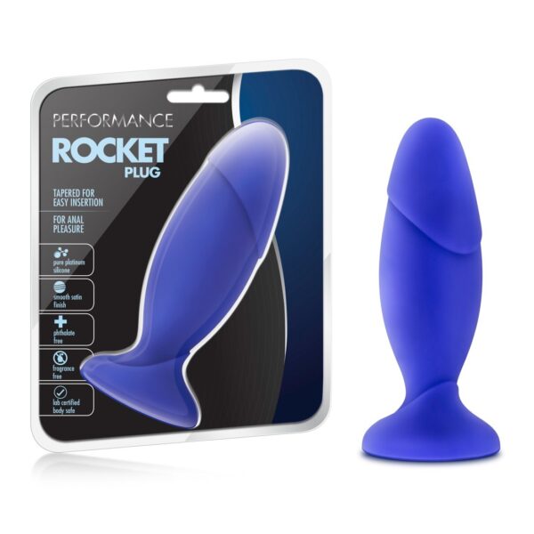 Performance Rocket Plug Indigo By Blush Anal Plugs and Probes non vibrating