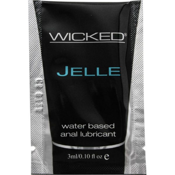 Wicked Jelle Anal Water 3 ml. 0.10 oz. Pillow