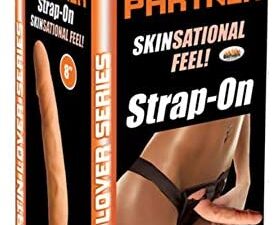 Skinsations Latin Lover Playful Partner Strap On Brown 8 Inch