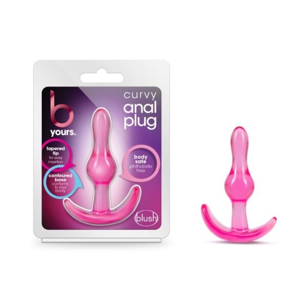 B Yours – Curvy Anal Plug – Pink