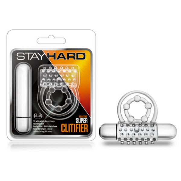 Stay Hard – 10 Function Vibrating Bull Ring – Blue