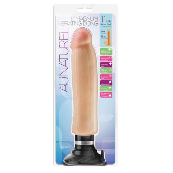 Au Naturel Magnum Dong Vibrante Beige 11 “