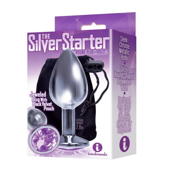 The 9’s, Silver Starter Bejeweled Steel – Purple