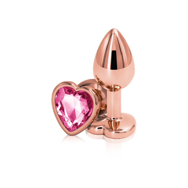 Rear Assets – Rose Gold Heart – Small – Pink
