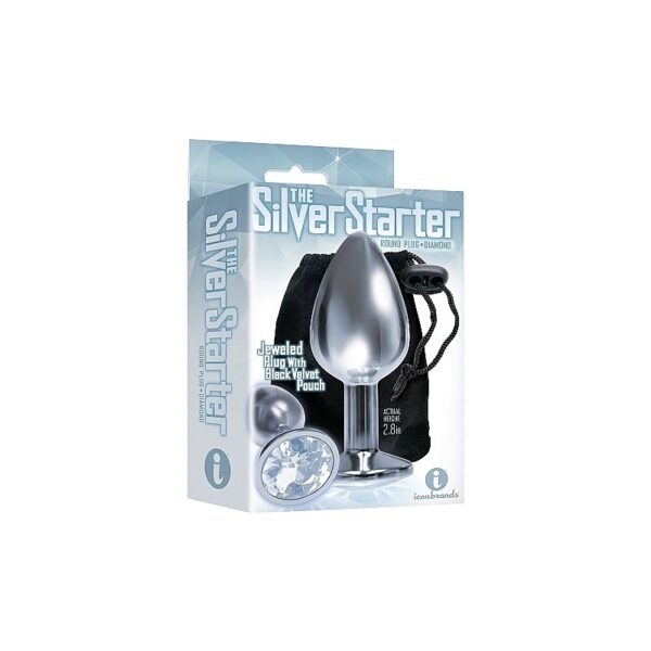The 9’s, Silver Starter Bejeweled Steel – White