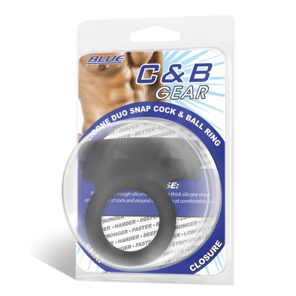 Silicone Duo Snap Cock & Ball Ring