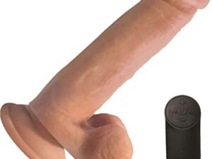 9In Liquid Silicone Wireless Dildo With Balls