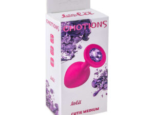 Emotions Cutie Medium Pink dark purple crystal anal plug