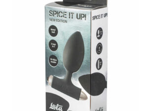 Spice it up New Edition Perfection Black Silver Vibrating Anal Plug