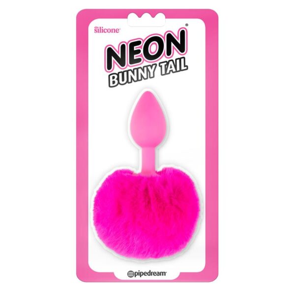 Silicon Neon Bunny Tail Pink