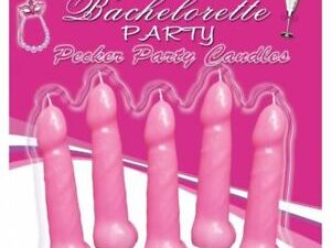 Bachelorette Party Pink Pecker Candles 5″