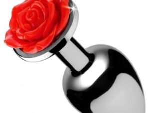 Red Rose Anal Plug - Small