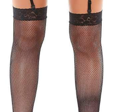 Black Garter With Thigh High Black Garter With Thigh High
