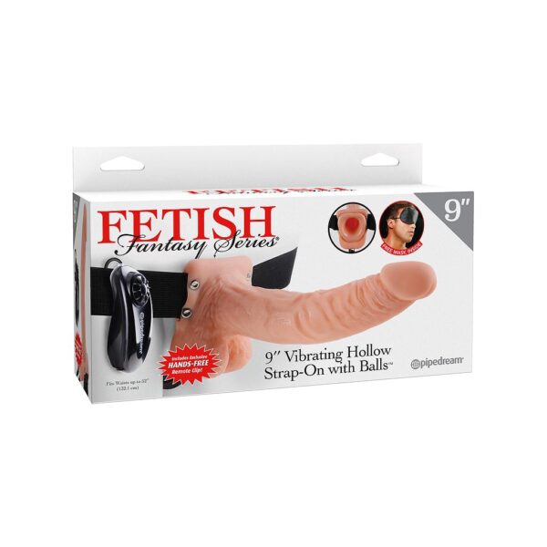 Fetish Fantasy 9 inches Vibrating Hollow Strap On