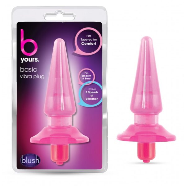 B Yours – Basic Vibra Plug – Pink