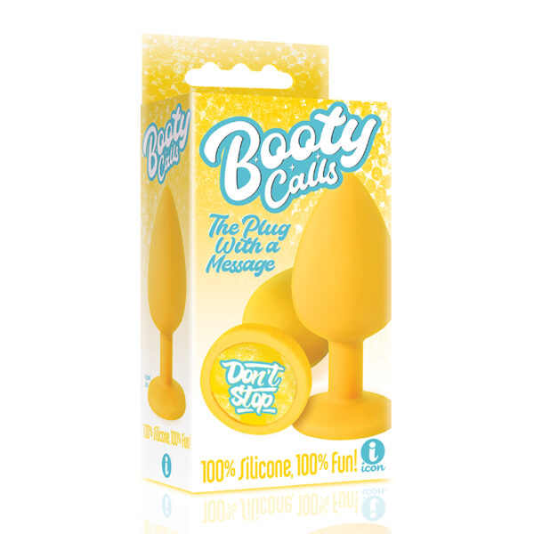 The 9’s, Booty Calls, Silicone Butt Plug, Yellow, Don’t Stop