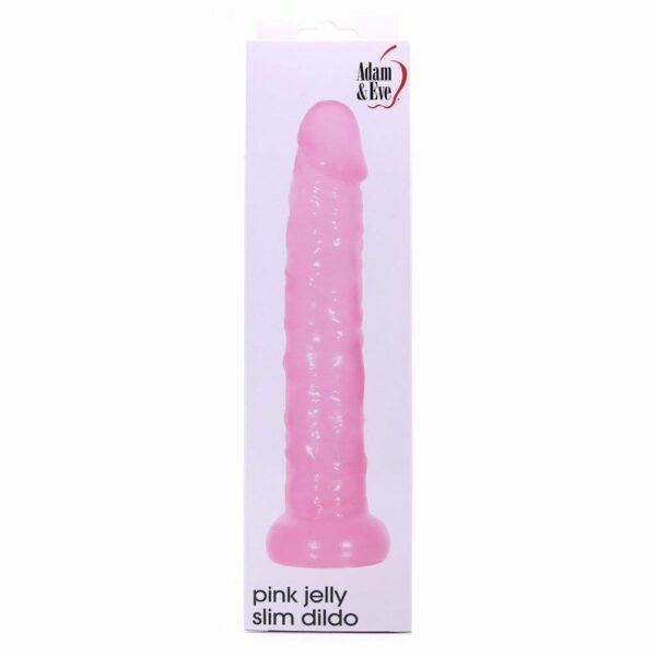 PINK JELLY SLIM DILDO