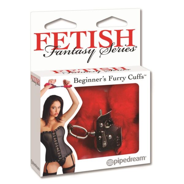 Fetish Fantasy Series Beginner’s Furry Cuffs – Red