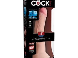King Cock Plus 8″ Triple Density Cock – Light