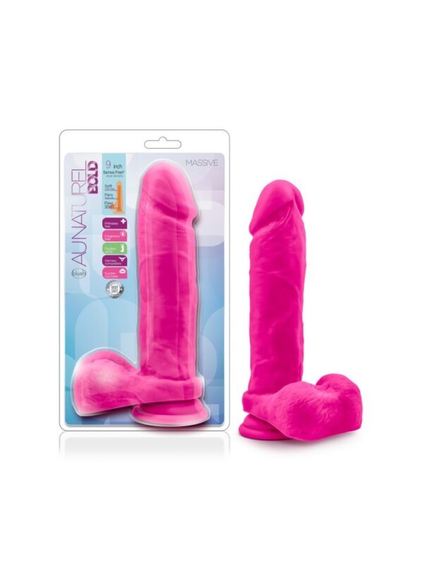 Au Naturel - Bold - Massive - 9 Inch Dildo - Pink