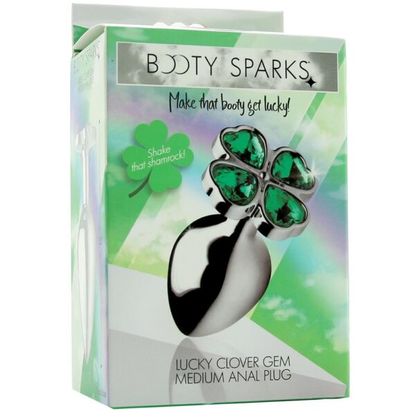 Medium BS Lucky Clover Gem Medium Anal Plug