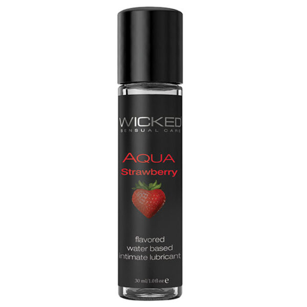 Aqua Strawberry Water-Based Lubricant 1 Oz