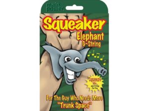 Squeaker Elephant G-String – One Size – Black