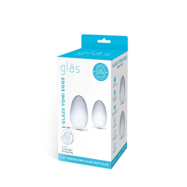 2PC glass Yoni Eggs Set