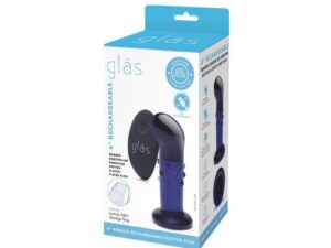 4" Rechargeable Remote Controlled Vibrating Dotted G-Spot/P-Spot Plug
