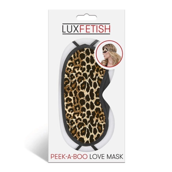 Peek-A-Boo Love Mask Leopard
