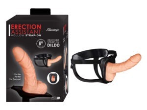 Erection Assistant Hollow Strap-On 8"-White
