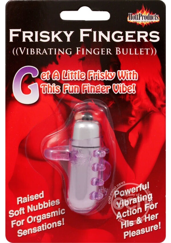 FRISKY FINGERS. SILICONE FINGER SLEEVE WITH VIBRATING