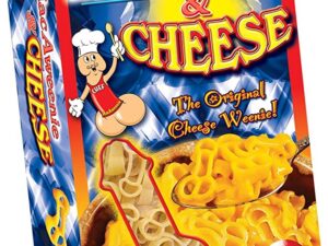MACAWEENIE & CHEESE. PENIS SHAPED PASTA, WITH CHEESE