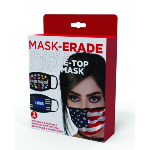 MASKERADE MASKS – BLUE LIVES MATTER/STRONG