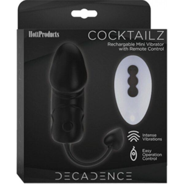 Decadence Cocktailz Rechargable Mini Vibrator with Remote Control