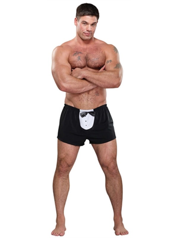 TUXEDO BOXER – BLACK – ONE SIZE