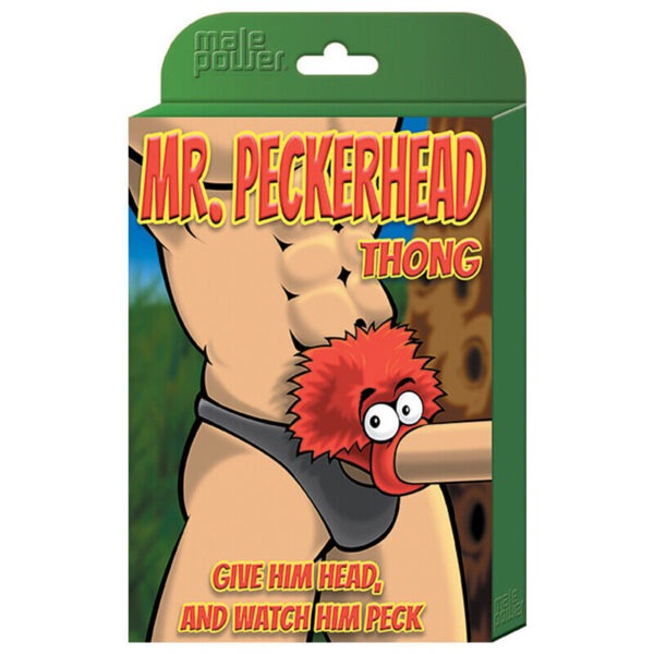 Mr. Peckerhead Thong   Black