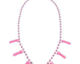 PINK PECKER PARTY WHISTLE NECKLACE. HANG TAB.