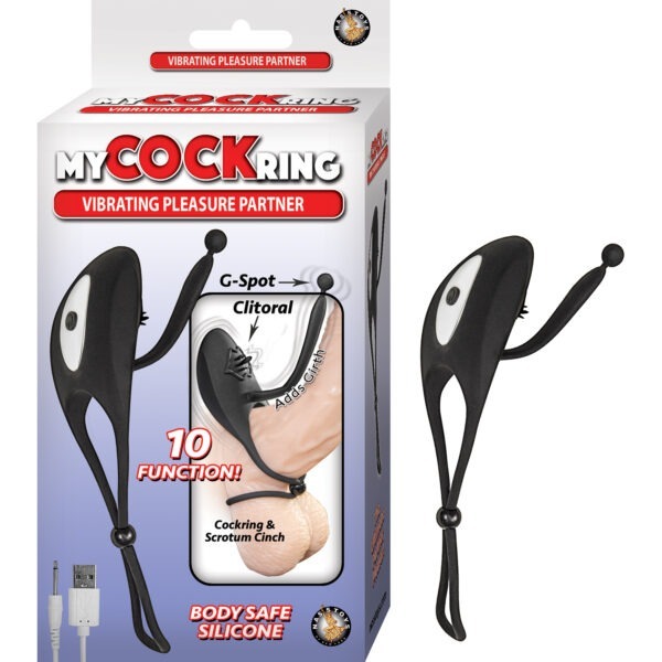 My Cock Ring Vibrating Pleasure Partner Black