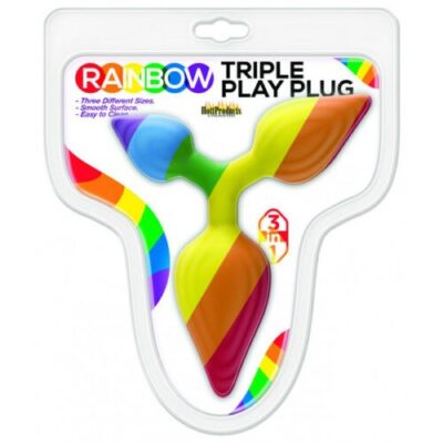 Triple Play Beaded Butt Plug main image 0