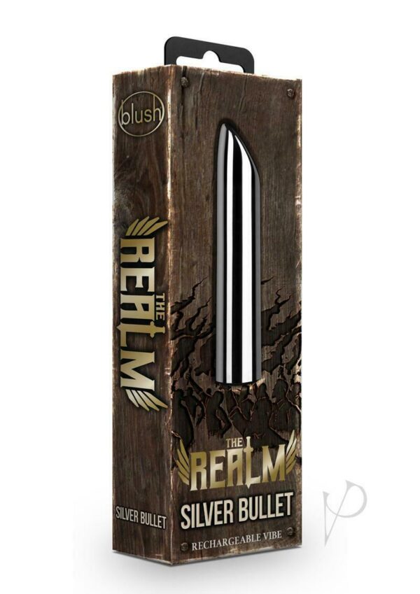 The  Realm  -  Silver Rechargeable Bullet - Silver