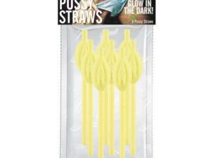 PUSSY STRAWS GLOW IN DARK 8PCS/PACK