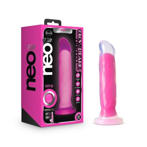 Neo Elite – Glow in the Dark – Marquee – 8 inch Silicone Dual Density Dildo