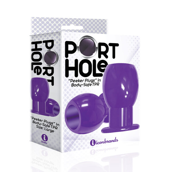 The 9’s, Port Hole, Hollow Butt Plug, Purple